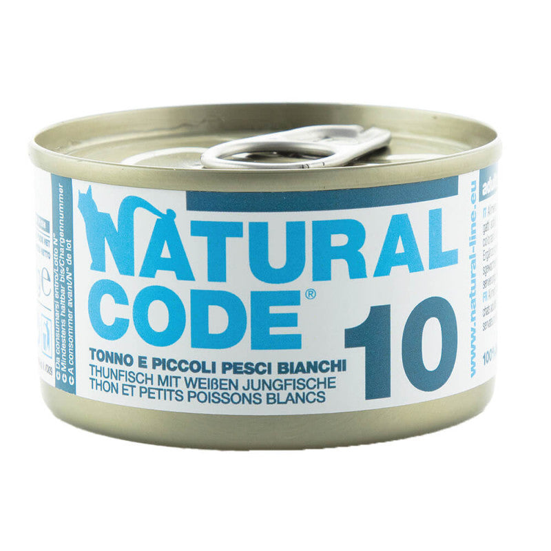 Natural Code 10 - Wet Cat Food - Tuna and White Fish | 12 x 85 g