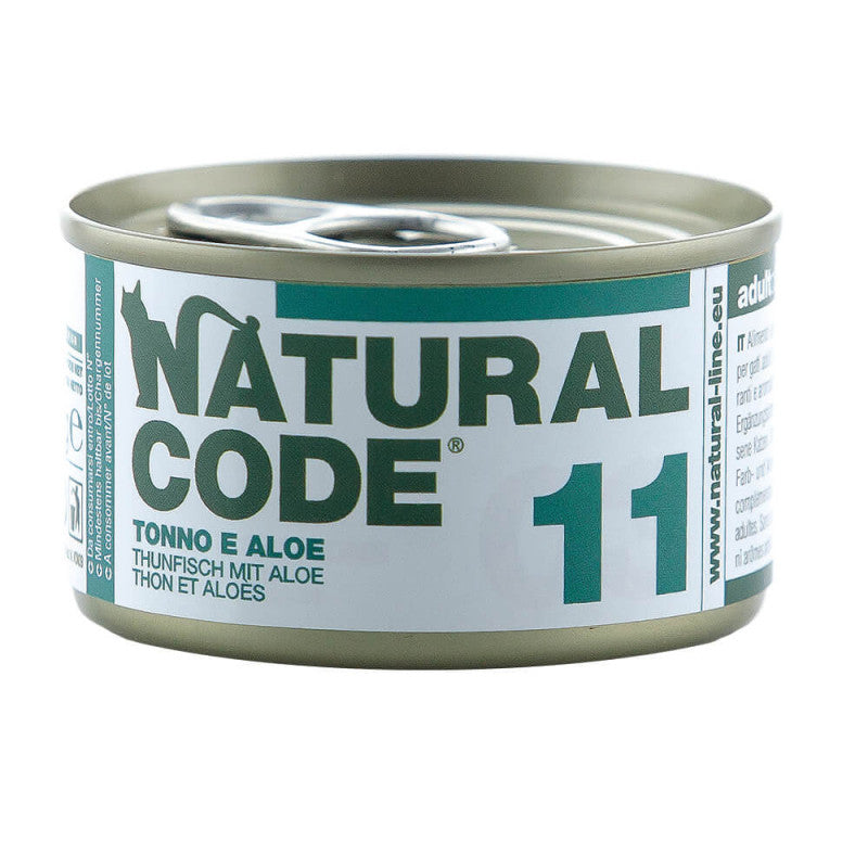 Natural Code 11 - Wet Cat Food - Tuna and Aloe Vera | 12 x 85 g