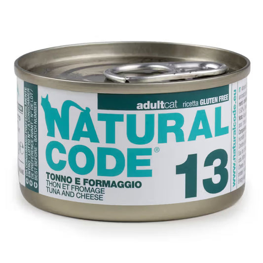 Natural Code 13 - Alimento Húmido para Gato - Atum e Queijo