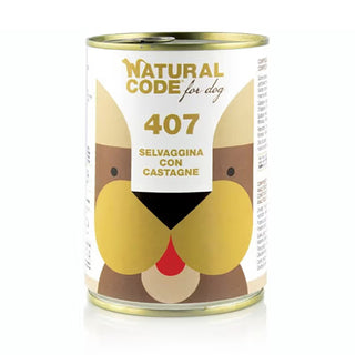 Natural Code 407 Adult Dog Grain-Free Game and Chestnuts - Wet dog food