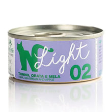 Natural Code Light 02 Gato Adulto Atún, Dorada y Manzana - Comida húmeda para gato para control de peso