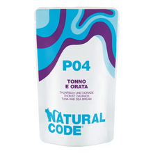 Natural Code P04 - Alimento Húmido para Gato - Filete de Atum e Dourada