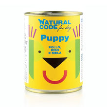 Natural Code Puppy 01 Perro Cachorro Pollo, Arroz y Manzana - Comida húmeda para perro