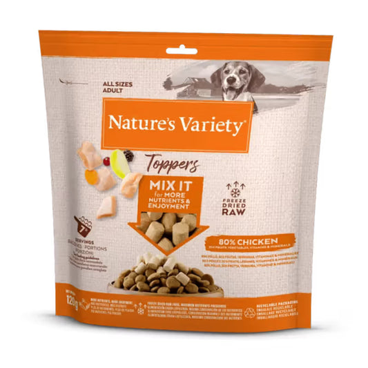 Natures Variety Freeze Dried Topper - Chicken snack for dogs