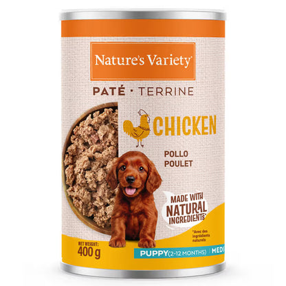 Natures Variety Paté Medium Maxi Puppy Chicken - Wet food for growing dogs