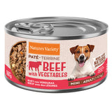 Natures Variety Paté Mini Adult Dog Grain-Free Beef and Vegetables - Wet dog food