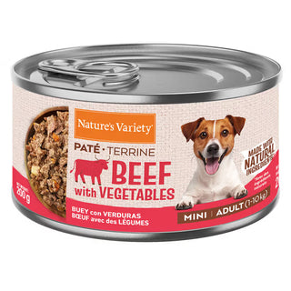 Natures Variety Paté Mini Adult Dog Grain-Free Beef and Vegetables - Wet dog food