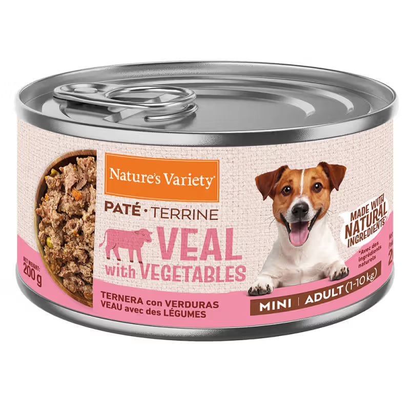 Natures Variety Paté Mini Perro Adulto Ternera y Verduras Grain-Free - Comida húmeda para perro