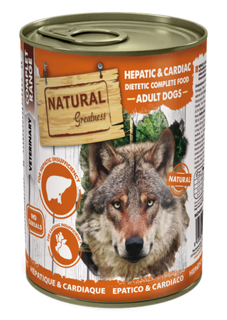 Natural Greatness Veterinary Hepatic & Cardiac Perro Pollo Grain-Free - Comida húmeda para perro para insuficiencia hepática y cardíaca