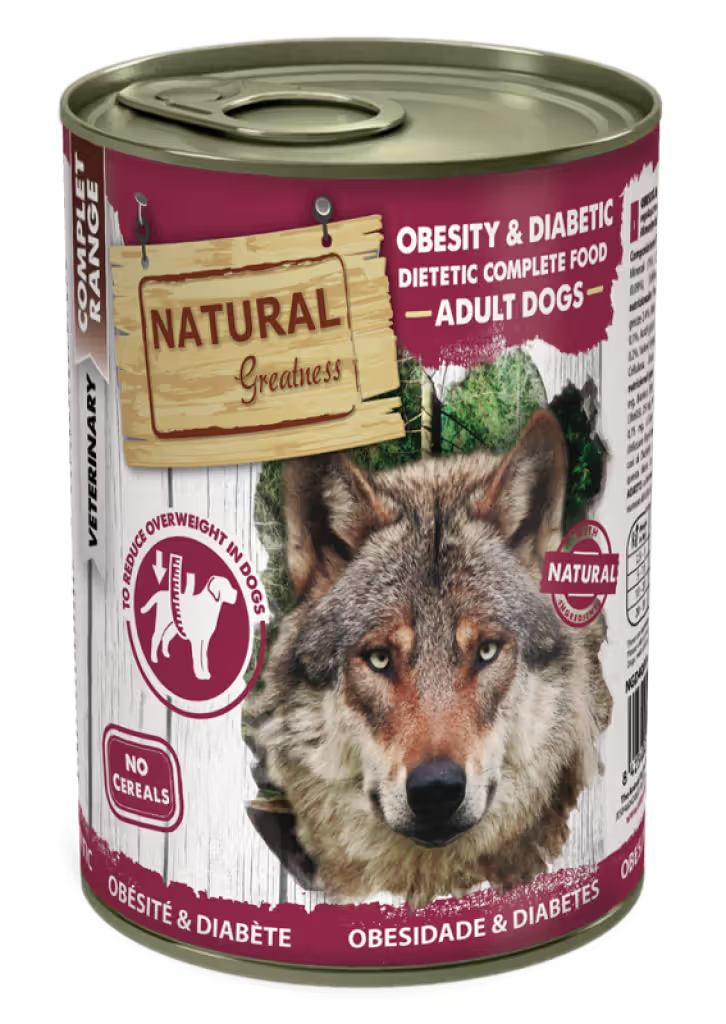 Natural Greatness Veterinary Obesity & Diabetic Perro Pollo y Pavo Grain-Free - Comida húmeda para perro con sobrepeso o diabetes