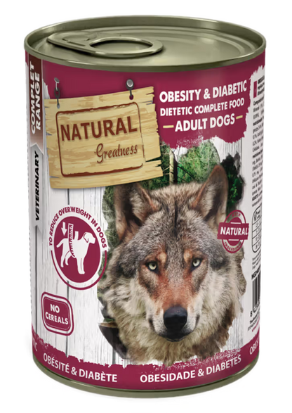 Natural Greatness Veterinary Obesity & Diabetic Perro Pollo y Pavo Grain-Free - Comida húmeda para perro con sobrepeso o diabetes