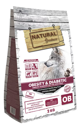 Natural Greatness Veterinary Obesity & Diabetic Perro Adulto Pavo Grain-Free - Pienso seco para perro con sobrepeso o diabetes