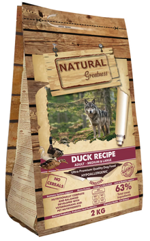 Natural Greatness Cão Adulto Raças Médias e Grandes Sensível Pato - Ração seca para cão com sensibilidade digestiva
