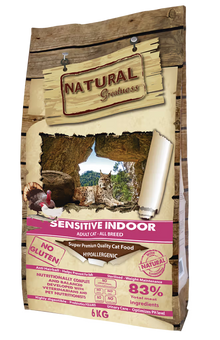 Natural Greatness Sensitive Indoor Cat and Kitten Chicken - Dry food for cats with digestive sensitivity