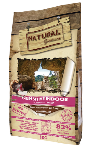 Natural Greatness Sensitive Indoor Cat and Kitten Chicken - Dry food for cats with digestive sensitivity