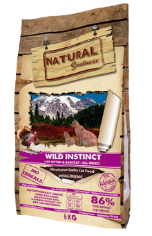 Natural Greatness Wild Instinct Gato Pollo y Pavo Grain-Free - Pienso seco para gato