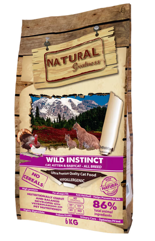 Natural Greatness Wild Instinct Cat Chicken and Turkey Grain-Free - Dry cat food