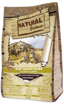 Natural Greatness Top Montain Gato e Gatinho Coelho - Ração seca para gato