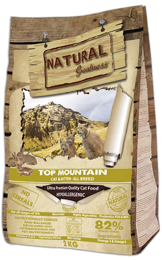 Natural Greatness Top Montain Gato y Gatito Conejo - Pienso seco para gato