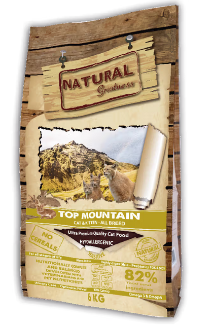 Natural Greatness Top Montain Gato y Gatito Conejo - Pienso seco para gato