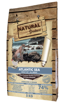 Natural Greatness Atlantic Sea Sterilised Adult and Senior Cat Grain-Free Salmon - Dry food for sterilised cats