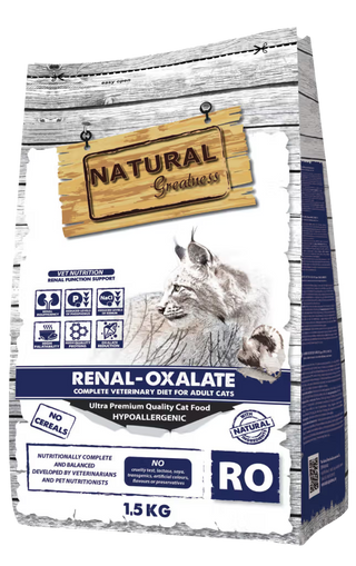 Natural Greatness Veterinary Renal-Oxalate Gato Adulto Pollo Grain-Free - Pienso seco para gato con insuficiencia renal
