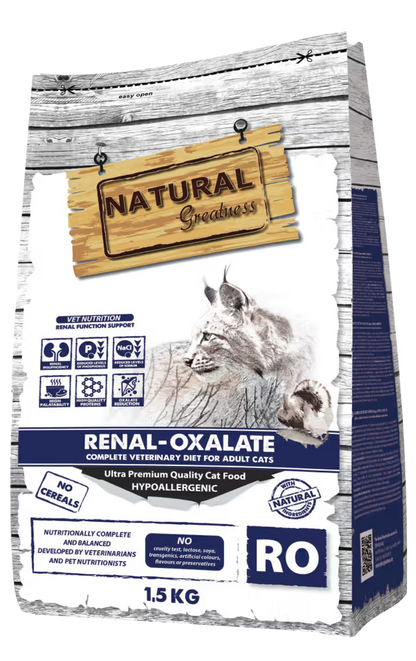 Natural Greatness Veterinary Renal-Oxalate Gato Adulto Pollo Grain-Free - Pienso seco para gato con insuficiencia renal
