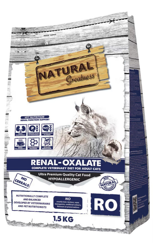Natural Greatness Veterinary Renal-Oxalate Gato Adulto Pollo Grain-Free - Pienso seco para gato con insuficiencia renal