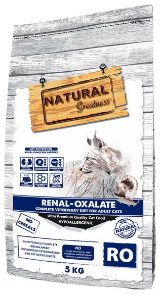 Natural Greatness Veterinary Renal-Oxalate Adult Cat Chicken Grain-Free - Dry food for cats with renal insufficiency