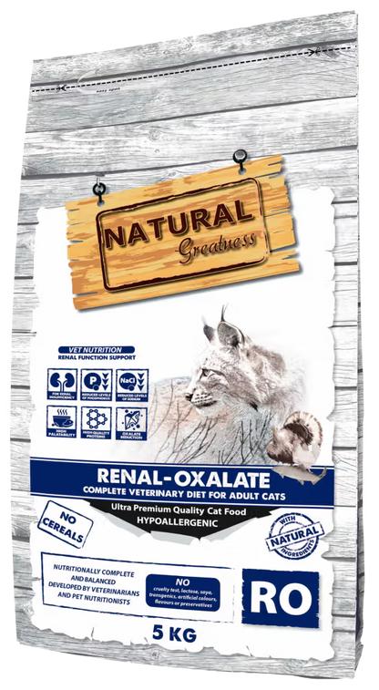 Natural Greatness Veterinary Renal-Oxalate Adult Cat Chicken Grain-Free - Dry food for cats with renal insufficiency
