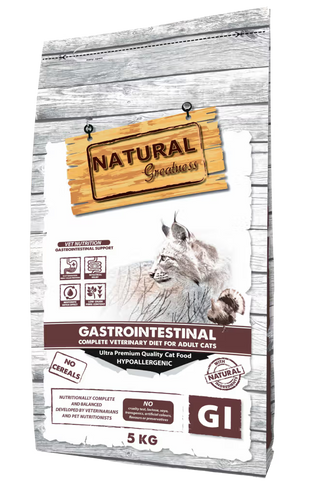 Natural Greatness Veterinary Gastrointestinal Grain-Free Gato Adulto Pavo - Pienso seco para gato con trastornos de absorción intestinal