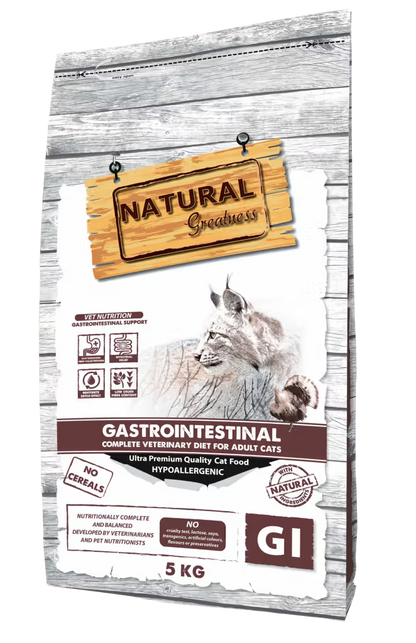 Natural Greatness Veterinary Gastrointestinal Grain-Free Gato Adulto Pavo - Pienso seco para gato con trastornos de absorción intestinal