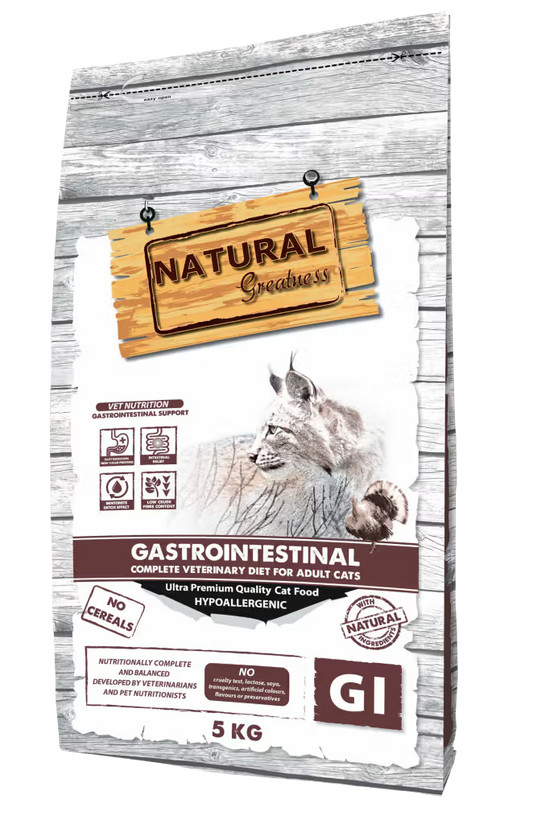 Natural Greatness Veterinary Gastrointestinal Grain-Free Adult Cat Turkey - Dry cat food for intestinal absorption disorders