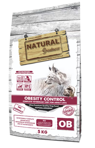 Natural Greatness Veterinary Obesity Gato Adulto Grain-Free Peru - Ração seca para gato com excesso de peso