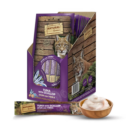 Natural Greatness Creamy Brain Support Gato Atún Grain-Free - Snack para gato