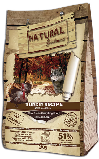 Natural Greatness Perro Adulto Grain-Free Pavo - Pienso seco para perro