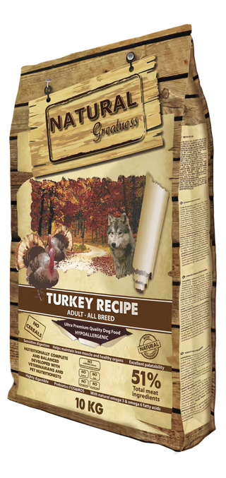 Natural Greatness Perro Adulto Grain-Free Pavo - Pienso seco para perro