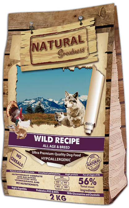 Natural Greatness Wild Perro Pato, Pavo y Pollo Grain-Free - Pienso seco para perro