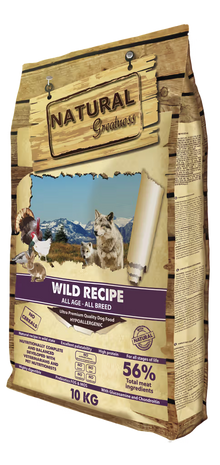 Natural Greatness Wild Perro Pato, Pavo y Pollo Grain-Free - Pienso seco para perro
