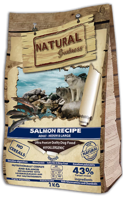 Natural Greatness Salmon Sensitive Perro Adulto Salmón Grain-Free - Pienso seco para perro con sensibilidad digestiva