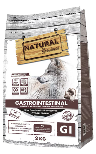 Natural Greatness Veterinary Gastrointestinal Adult Dog Grain-Free Turkey and Chicken - Dry food for dogs with intestinal absorption disorders