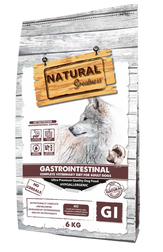 Natural Greatness Veterinary Gastrointestinal Perro Adulto Grain-Free Pavo y Pollo - Pienso seco para perro con trastornos de absorción intestinal