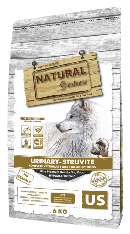 Natural Greatness Veterinary Urinary-Struvite Perro Pavo y Pollo Grain-Free - Pienso seco para perro con problemas urinarios