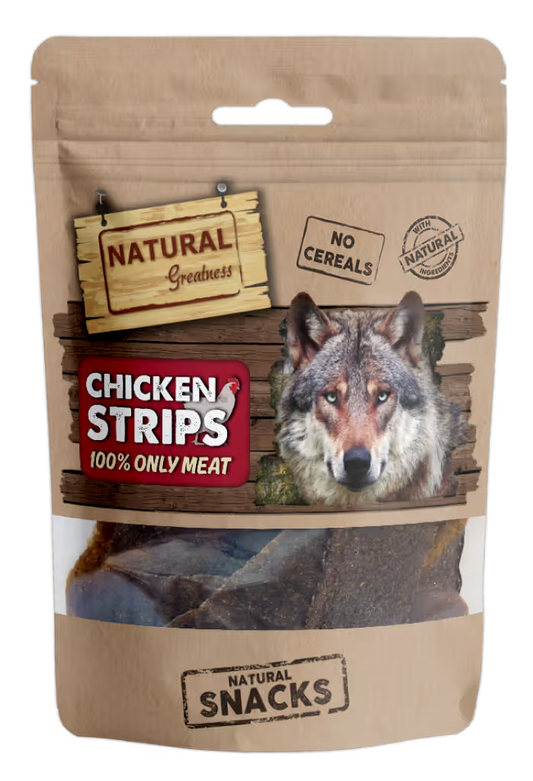 Natural Greatness Chicken Strips Cão Frango - Snack para cão