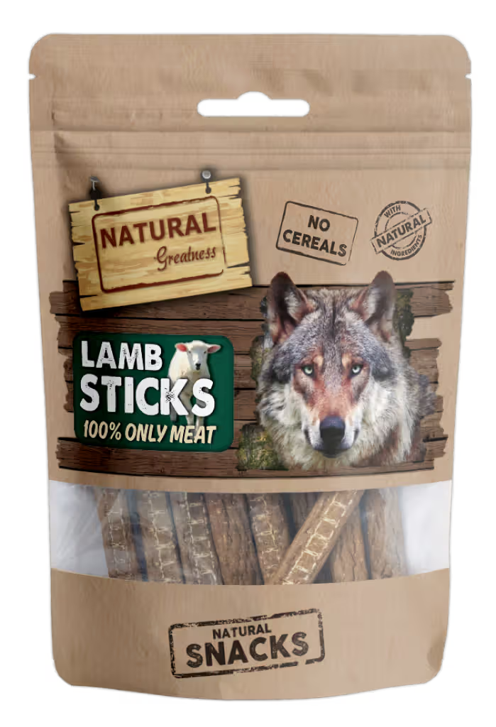 Natural Greatness Lamb Sticks Cão Borrego - Snack para cão
