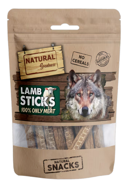 Natural Greatness Lamb Sticks Cão Borrego - Snack para cão