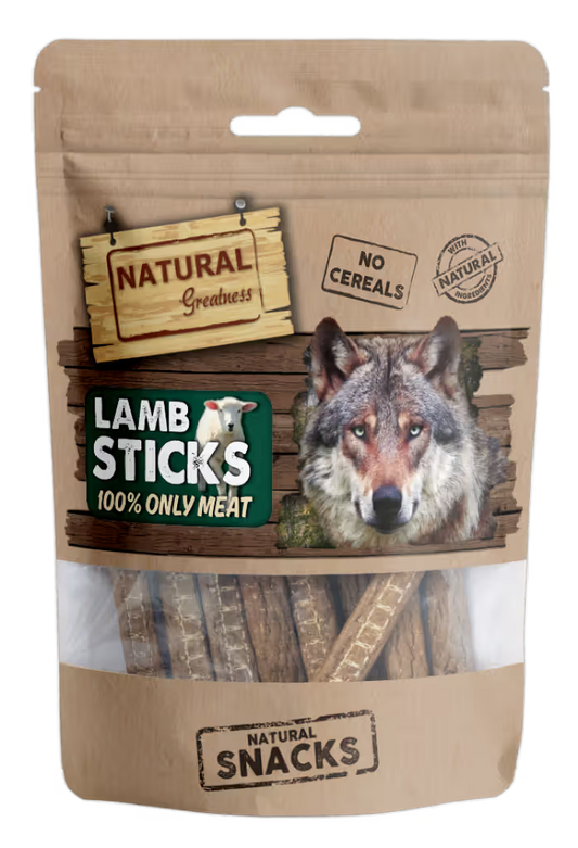 Natural Greatness Lamb Sticks Cão Borrego - Snack para cão