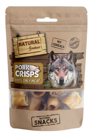 Natural Greatness Pork Crisps Perro Cerdo - Snack para perro
