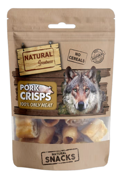 Natural Greatness Pork Crisps Perro Cerdo - Snack para perro