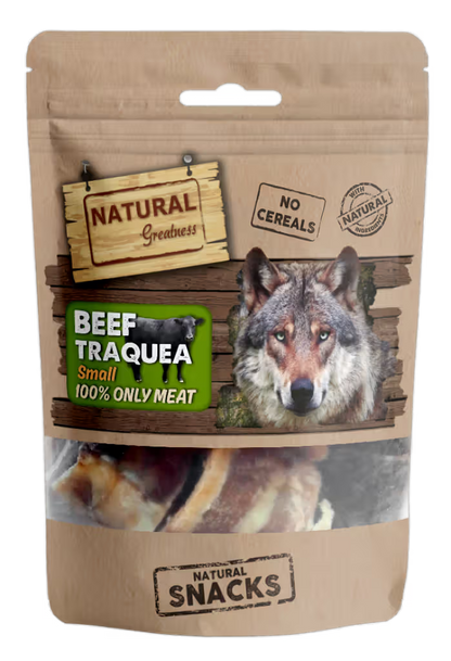 Natural Greatness Beef Traquea Small Perro Bovino - Snack para perro